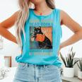 Drink Coffee Read Books Dismantle Systems Of Oppression Cat Comfort Colors Tank Top Light Green