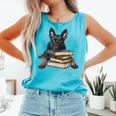 Dutch Shepherd Books Reading Dog Breed Graphic Comfort Colors Tank Top Light Green Dutch Shepherd Books Reading Dog Breed Graphic Comfort Colors Tank Top Light Green
