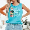 Easily Distracted By Books And Gnomes Comfort Colors Tank Top Light Green
