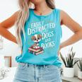 Easily Distracted By Dogs And Books Reader Animal Dog Comfort Colors Tank Top Light Green Easily Distracted By Dogs And Books Reader Animal Dog Comfort Colors Tank Top Light Green