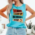 Eat Sleep Read Repeat Reading Books Reader Bookworm Comfort Colors Tank Top Light Green