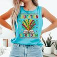 Education Is Freedom Books Lover History Month Comfort Colors Tank Top Light Green
