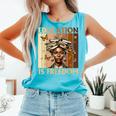 Education Is Freedom Teacher Books Black History Women Comfort Colors Tank Top Light Green