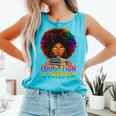 Education Is Freedom Teacher Books History Month Comfort Colors Tank Top Light Green