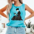 Emily Dickinson Reading A Book Comfort Colors Tank Top Light Green