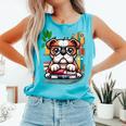 English Bulldog Reading a Book Dog Comfort Colors Tank Top Light Green English Bulldog Reading a Book Dog Comfort Colors Tank Top Light Green