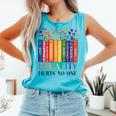 Equality Hurts No One LGBTQ Pride Books And Flowers Comfort Colors Tank Top Light Green Equality Hurts No One LGBTQ Pride Books And Flowers Comfort Colors Tank Top Light Green