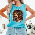 Fantasy Dragon Reading Book Lover Comfort Colors Tank Top Light Green