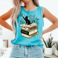 Fantasy Drama Tragedy Cat Book Lover Reading Humor Comfort Colors Tank Top Light Green Fantasy Drama Tragedy Cat Book Lover Reading Humor Comfort Colors Tank Top Light Green
