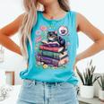 Fantasy Drama Tragedy Cute Cat Book Lover Readers Librarians Comfort Colors Tank Top Light Green Fantasy Drama Tragedy Cute Cat Book Lover Readers Librarians Comfort Colors Tank Top Light Green