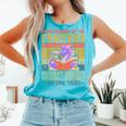 Fantasy Reader Society Reading Book Retro Bookworm Reader Comfort Colors Tank Top Light Green