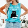 First Of All I’m A Delight Cute Cat Books Coffee Humor Comfort Colors Tank Top Light Green First Of All I’m A Delight Cute Cat Books Coffee Humor Comfort Colors Tank Top Light Green