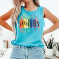 Floral Book Equality Human Rights Social Justice Peace Love Comfort Colors Tank Top Light Green