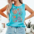 Floral Pride & Prejudice Barely Tolerable Book Lover Bookish Comfort Colors Tank Top Light Green