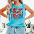 Freadom To Read Book Lover Reading Freedom Comfort Colors Tank Top Light Green