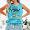 Gardening & Library Lover Books Reading Plants Cute Comfort Colors Tank Top Light Green Gardening & Library Lover Books Reading Plants Cute Comfort Colors Tank Top Light Green