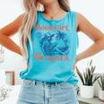 Girl Reading Book Summer Beach Vacation For Book Lover Comfort Colors Tank Top Light Green Girl Reading Book Summer Beach Vacation For Book Lover Comfort Colors Tank Top Light Green