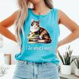 Girls Books I Do What I Want Calico Cat Lover Comfort Colors Tank Top Light Green Girls Books I Do What I Want Calico Cat Lover Comfort Colors Tank Top Light Green