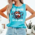 Go Away I'm Reading Book Reader Cute Fox Librarians Comfort Colors Tank Top Light Green Go Away I'm Reading Book Reader Cute Fox Librarians Comfort Colors Tank Top Light Green