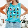 God Says I Am Cat Book Lover Christian Cute Jesus Girls Kids Comfort Colors Tank Top Light Green
