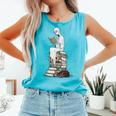 Gothic Librarian Halloween Books Tee For Teachers Comfort Colors Tank Top Light Green
