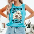 Great Pyrenees Dog Breed Life Is Better With Books And Great Comfort Colors Tank Top Light Green Great Pyrenees Dog Breed Life Is Better With Books And Great Comfort Colors Tank Top Light Green