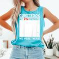 Guestbook 7th Birthday 7 Year Old Born 2018 Bday Comfort Colors Tank Top Light Green
