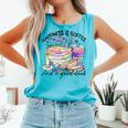Happiness Is Coffee And a Good Book Women Love Reading Book Comfort Colors Tank Top Light Green