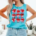 Heart Reading Books Valentine Teacher Boys Girls Book Lover Comfort Colors Tank Top Light Green