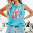 Hot Girls Read Cute Book Lover Reading Club Comfort Colors Tank Top Light Green Hot Girls Read Cute Book Lover Reading Club Comfort Colors Tank Top Light Green