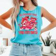 HUGvyn All Booked For Valentines Teacher Book Reading Heart Comfort Colors Tank Top Light Green
