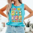 HUGvyn Happy 100 Days Of School Teacher Goose Preppy Books Comfort Colors Tank Top Light Green HUGvyn Happy 100 Days Of School Teacher Goose Preppy Books Comfort Colors Tank Top Light Green