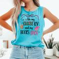 Iced Coffee & Reading Smut Books Girly Spicy Novels Comfort Colors Tank Top Light Green