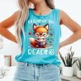 I'd Rather Be Reading Cute Fox Book Lover Reader Bookworm Comfort Colors Tank Top Light Green I'd Rather Be Reading Cute Fox Book Lover Reader Bookworm Comfort Colors Tank Top Light Green