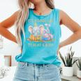 Its A Good Day To Read A Book Cute Pig & Elephant Adventure Comfort Colors Tank Top Light Green