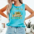 It's A Good Day To Read A Book Shirt Frog Reading Book Comfort Colors Tank Top Light Green