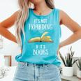 It's Not Hoarding If It's Books Premium Tri-Blend Comfort Colors Tank Top Light Green