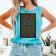 Jane Austen Pride And Prejudice Cover Mr Darcy Book Lovers Comfort Colors Tank Top Light Green