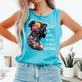 Just a Girl Who Loves Books Comfort Colors Tank Top Light Green Just a Girl Who Loves Books Comfort Colors Tank Top Light Green