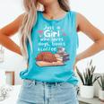 Just a Girl Who Loves Dogs Books Coffee T-Shirt Comfort Colors Tank Top Light Green Just a Girl Who Loves Dogs Books Coffee T-Shirt Comfort Colors Tank Top Light Green