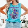 Just a Girl Who Loves Dragons And Books Comfort Colors Tank Top Light Green