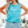 Just One More Chapter Bookish Book Reading Botanical Book Comfort Colors Tank Top Light Green