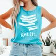 Let's Get Lit Books Comfort Colors Tank Top Light Green Let's Get Lit Books Comfort Colors Tank Top Light Green