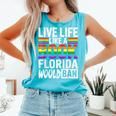 LGBTQ Quote Live Life Like A Banned Rainbow Book Comfort Colors Tank Top Light Green LGBTQ Quote Live Life Like A Banned Rainbow Book Comfort Colors Tank Top Light Green