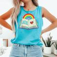 Libraries Are For Everyone Book LGBTQ Ally Gay Pride Month Comfort Colors Tank Top Light Green