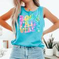 Library Book Fair Vibe Tie Dye School Reading Nostalgic Comfort Colors Tank Top Light Green
