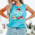 Library Crew Book Lovers Librarian Xmas Holiday Christmas Comfort Colors Tank Top Light Green Library Crew Book Lovers Librarian Xmas Holiday Christmas Comfort Colors Tank Top Light Green