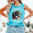 Life Is Better With Books Cats & Coffee Librarian Book Lover Comfort Colors Tank Top Light Green Life Is Better With Books Cats & Coffee Librarian Book Lover Comfort Colors Tank Top Light Green