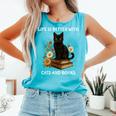 Life Is Better With Cats And Books Cute Cat Lover For Men Women Kids Comfort Colors Tank Top Light Green Life Is Better With Cats And Books Cute Cat Lover For Men Women Kids Comfort Colors Tank Top Light Green