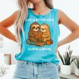 Life Is Better With Sloths And Books Cute Sloth Lover Comfort Colors Tank Top Light Green Life Is Better With Sloths And Books Cute Sloth Lover Comfort Colors Tank Top Light Green
